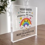 Personalised Best Teacher Ever End of Term Leaving Gift Nursery