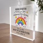 Personalised Best Teacher Ever End of Term Leaving Gift Nursery