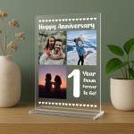 1st Anniversary Photo Plaque First Paper Anniversary Keepsake 1st Anniversary Photo Plaque First Paper Anniversary Keepsake