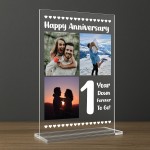 1st Anniversary Photo Plaque First Paper Anniversary Keepsake 1st Anniversary Photo Plaque First Paper Anniversary Keepsake