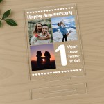 1st Anniversary Photo Plaque First Paper Anniversary Keepsake 1st Anniversary Photo Plaque First Paper Anniversary Keepsake
