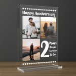 2nd Anniversary Photo Plaque Second Anniversary Keepsake 2nd Anniversary Photo Plaque Second Anniversary Keepsake