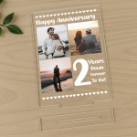 2nd Anniversary Photo Plaque Second Anniversary Keepsake 2nd Anniversary Photo Plaque Second Anniversary Keepsake