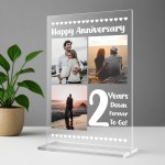 2nd Anniversary Photo Plaque Second Anniversary Keepsake 2nd Anniversary Photo Plaque Second Anniversary Keepsake