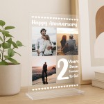 2nd Anniversary Photo Plaque Second Anniversary Keepsake 2nd Anniversary Photo Plaque Second Anniversary Keepsake