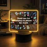 Personalised Teacher LED Light End of Term Teacher Appreciation Personalised Teacher LED Light End of Term Teacher Appreciation