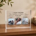 Personalised Gift For 1st Anniversary Acrylic Photo Plaque Personalised Gift For 1st Anniversary Acrylic Photo Plaque