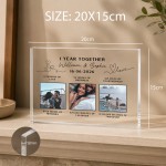 Personalised Gift For 1st Anniversary Acrylic Photo Plaque Personalised Gift For 1st Anniversary Acrylic Photo Plaque