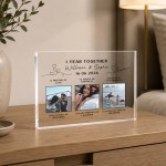 Personalised Gift For 1st Anniversary Acrylic Photo Plaque Personalised Gift For 1st Anniversary Acrylic Photo Plaque