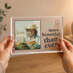 Personalised 50th Birthday Acrylic Photo Block Birthday Present Personalised 50th Birthday Acrylic Photo Block Birthday Present