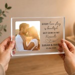 Personalised Couple Photo Block Acrylic Keepsake Anniversary Personalised Couple Photo Block Acrylic Keepsake Anniversary