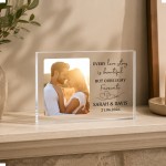 Personalised Couple Photo Block Acrylic Keepsake Anniversary Personalised Couple Photo Block Acrylic Keepsake Anniversary