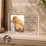 Personalised Couple Photo Block Acrylic Keepsake Anniversary Personalised Couple Photo Block Acrylic Keepsake Anniversary