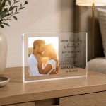 Personalised Couple Photo Block Acrylic Keepsake Anniversary Personalised Couple Photo Block Acrylic Keepsake Anniversary