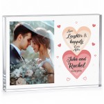 Personalised Wedding Acrylic Photo Block Custom Bride And Groom Personalised Wedding Acrylic Photo Block Custom Bride And Groom