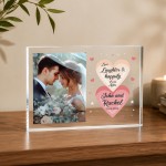 Personalised Wedding Acrylic Photo Block Custom Bride And Groom Personalised Wedding Acrylic Photo Block Custom Bride And Groom