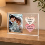 Personalised Wedding Acrylic Photo Block Custom Bride And Groom Personalised Wedding Acrylic Photo Block Custom Bride And Groom