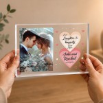 Personalised Wedding Acrylic Photo Block Custom Bride And Groom Personalised Wedding Acrylic Photo Block Custom Bride And Groom