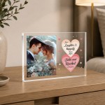 Personalised Wedding Acrylic Photo Block Custom Bride And Groom Personalised Wedding Acrylic Photo Block Custom Bride And Groom