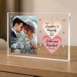 Personalised Wedding Acrylic Photo Block Custom Bride And Groom Personalised Wedding Acrylic Photo Block Custom Bride And Groom