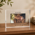 Personalised Wedding Acrylic Photo Block Custom Couple Picture Personalised Wedding Acrylic Photo Block Custom Couple Picture