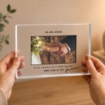 Personalised Wedding Acrylic Photo Block Custom Couple Picture Personalised Wedding Acrylic Photo Block Custom Couple Picture