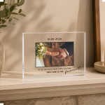 Personalised Wedding Acrylic Photo Block Custom Couple Picture Personalised Wedding Acrylic Photo Block Custom Couple Picture