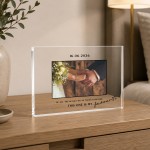 Personalised Wedding Acrylic Photo Block Custom Couple Picture Personalised Wedding Acrylic Photo Block Custom Couple Picture
