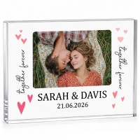 Personalised Couple Photo Acrylic Block Gift for Husband Wife