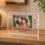 Personalised Couple Photo Acrylic Block Gift for Husband Wife Personalised Couple Photo Acrylic Block Gift for Husband Wife