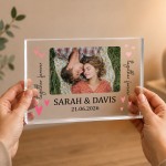 Personalised Couple Photo Acrylic Block Gift for Husband Wife Personalised Couple Photo Acrylic Block Gift for Husband Wife