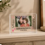 Personalised Couple Photo Acrylic Block Gift for Husband Wife Personalised Couple Photo Acrylic Block Gift for Husband Wife