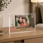 Personalised Couple Photo Acrylic Block Gift for Husband Wife Personalised Couple Photo Acrylic Block Gift for Husband Wife
