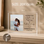 Personalised Wedding Photo Plaque with Names Date & Message Personalised Wedding Photo Plaque with Names Date & Message
