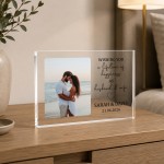 Personalised Wedding Photo Plaque with Names Date & Message Personalised Wedding Photo Plaque with Names Date & Message