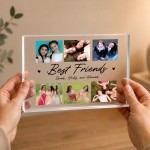 Personalised Best Friend Acrylic Photo Block Gift Collage Plaque Personalised Best Friend Acrylic Photo Block Gift Collage Plaque