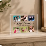 Personalised Best Friend Acrylic Photo Block Gift Collage Plaque Personalised Best Friend Acrylic Photo Block Gift Collage Plaque
