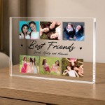 Personalised Best Friend Acrylic Photo Block Gift Collage Plaque Personalised Best Friend Acrylic Photo Block Gift Collage Plaque