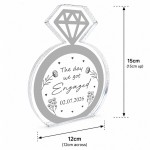Personalised Engagement Plaque The Day We Got Engaged Gift Personalised Engagement Plaque The Day We Got Engaged Gift