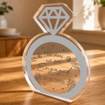 Personalised Engagement Plaque The Day We Got Engaged Gift Personalised Engagement Plaque The Day We Got Engaged Gift