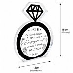 Personalised Engagement Keepsake Plaque Engaged Gift For Couples Personalised Engagement Keepsake Plaque Engaged Gift For Couples