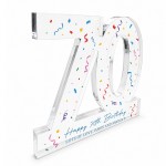 Personalised 70th Birthday Acrylic Plaque Gift Keepsake Personalised 70th Birthday Acrylic Plaque Gift Keepsake