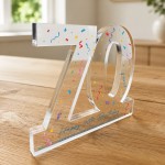 Personalised 70th Birthday Acrylic Plaque Gift Keepsake Personalised 70th Birthday Acrylic Plaque Gift Keepsake