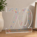 Personalised 70th Birthday Acrylic Plaque Gift Keepsake Personalised 70th Birthday Acrylic Plaque Gift Keepsake
