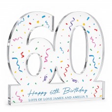 Personalised 60th Birthday Keepsake Gift For Friends Family