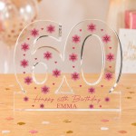 60th Birthday Keepsake Personalised Gift For Women Mum Nan Her
