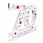 70th Birthday Gift For Women Personalised Keepsake Plaque 70th Birthday Gift For Women Personalised Keepsake Plaque