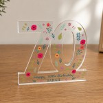 70th Birthday Gift For Women Personalised Keepsake Plaque 70th Birthday Gift For Women Personalised Keepsake Plaque