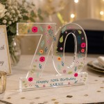 70th Birthday Gift For Women Personalised Keepsake Plaque 70th Birthday Gift For Women Personalised Keepsake Plaque
