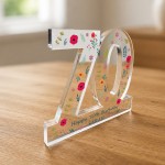 70th Birthday Gift For Women Personalised Keepsake Plaque 70th Birthday Gift For Women Personalised Keepsake Plaque